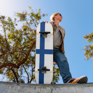 Finland flag skateboard