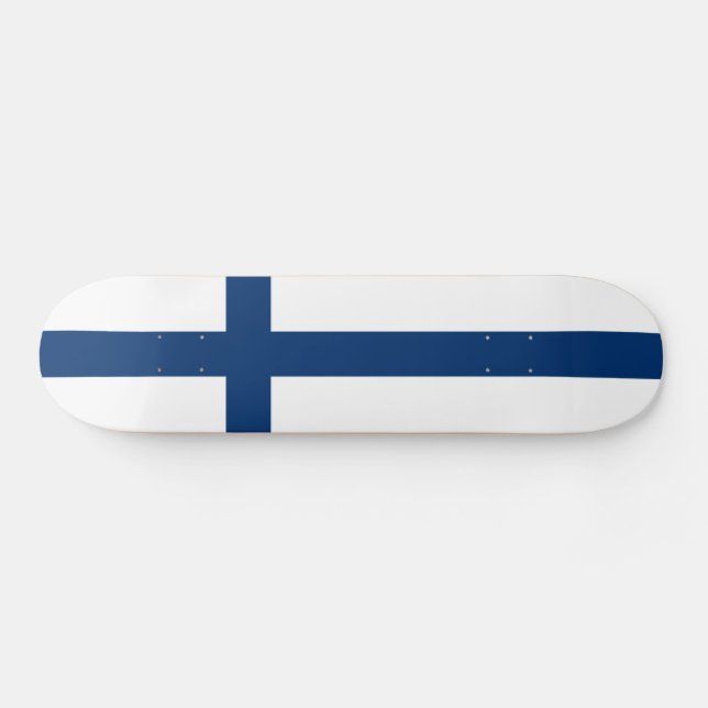Finland Flag Skateboard (Horz)