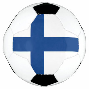 Finland flag soccer ball