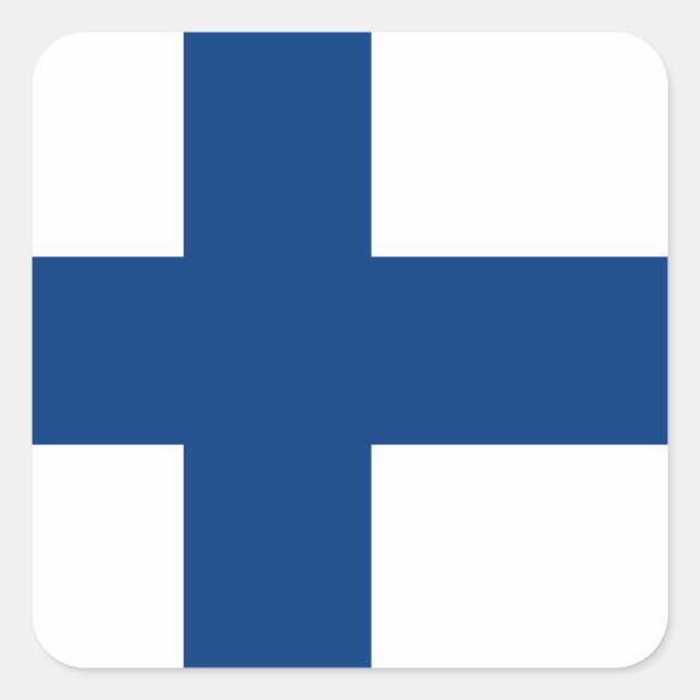 Finland Flag Square Sticker (Front)
