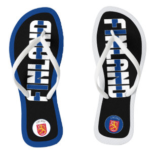 Finland Flag Superb Patriotic Jandals