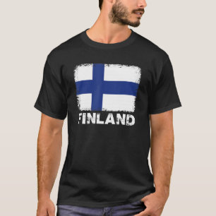 Finland Flag Support Finnish People Women Men T-Shirt