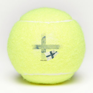 Finland flag tennis balls