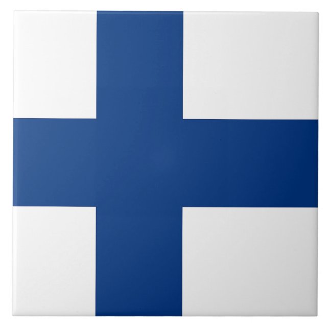 Finland Flag Tile (Front)