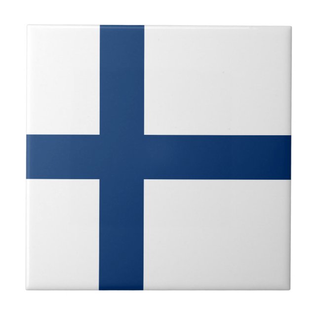 Finland Flag Tile (Front)