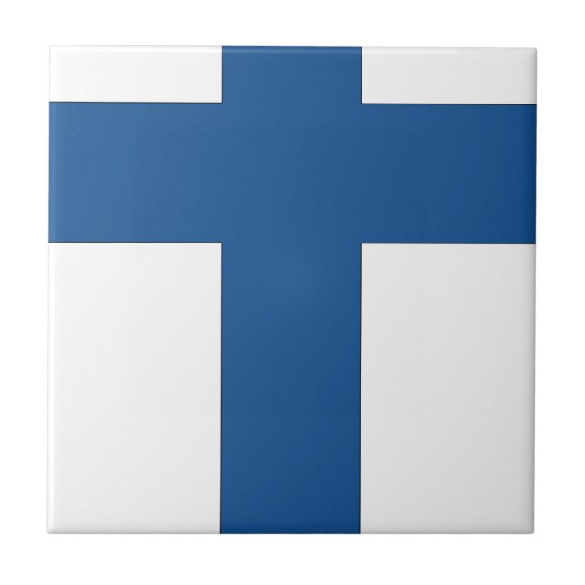 Finland Flag Tile (Front)