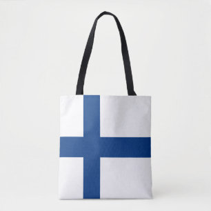 Finland flag Tote Bag