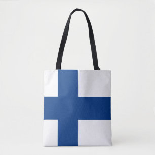 Finland Flag Tote Bag