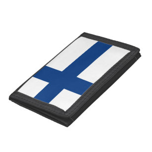 Finland Flag Tri-fold Wallet