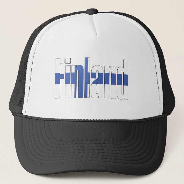 Finland Flag Trucker Hat (Front)