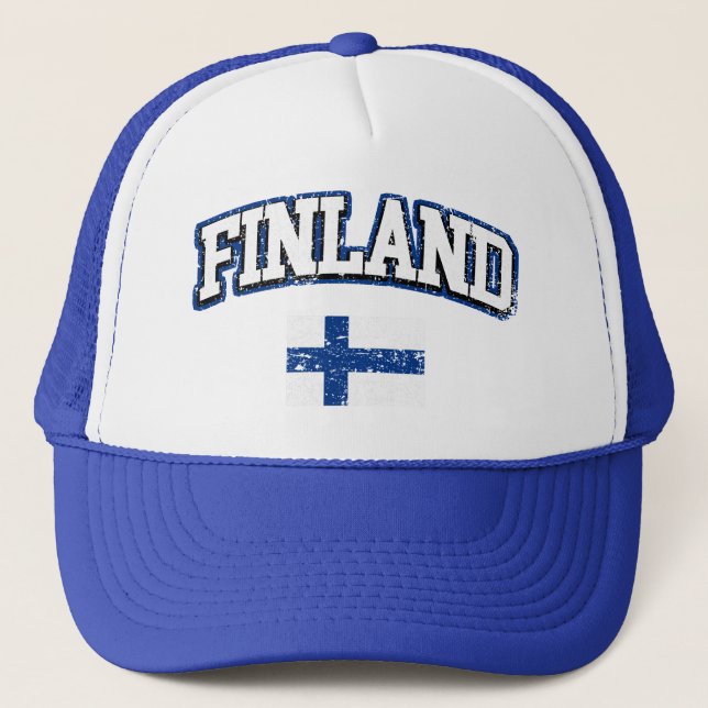 Finland Flag Trucker Hat (Front)