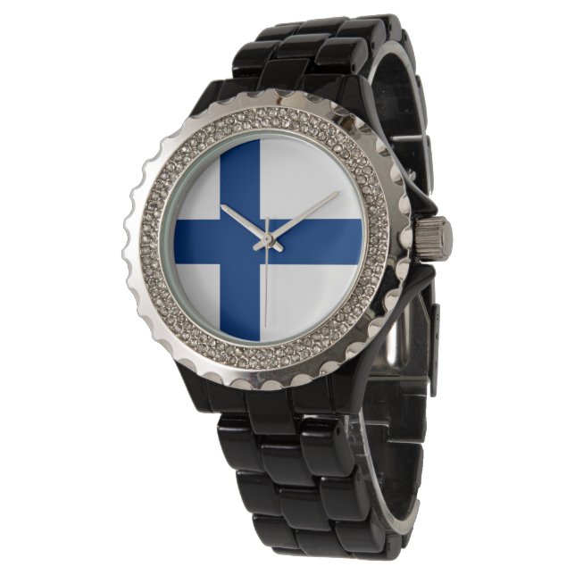 Finland flag watch (Angled)