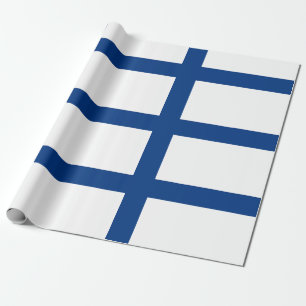 Finland Flag Wrapping Paper