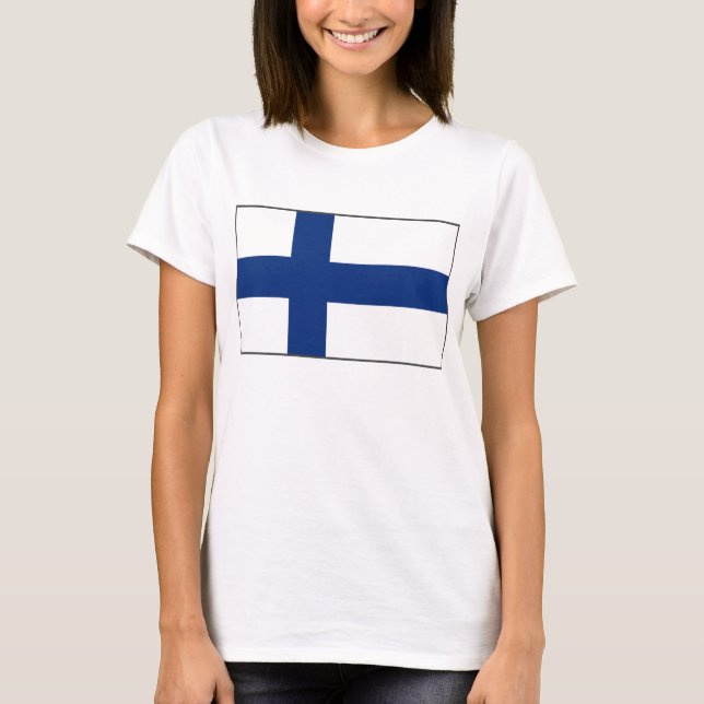Finland Flag x Map T-Shirt (Front)