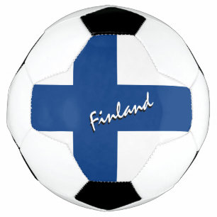 Finland Football & Finnish Flag / Sports Soccer Ball
