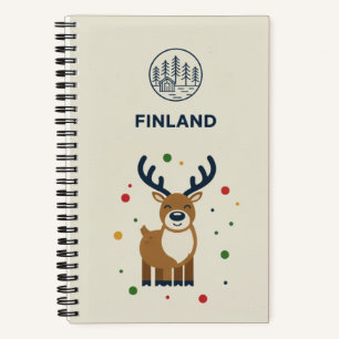Finland Heritage & Arctic Reindeer Photo Archive Notebook
