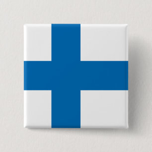 Finland High quality Flag 15 Cm Square Badge