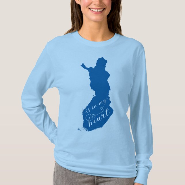 Finland Is In My Heart T-Shirt (Front)