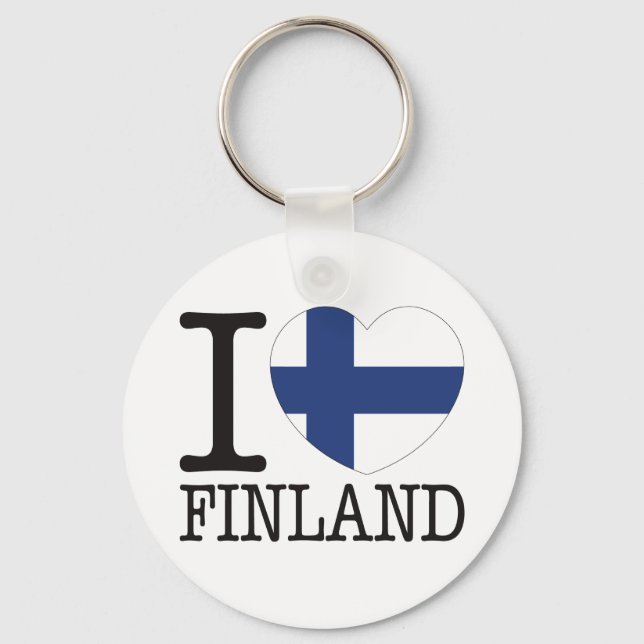 Finland Love v2 Key Ring (Front)