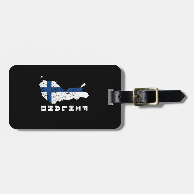 Finland Luggage Tag (Front Horizontal)