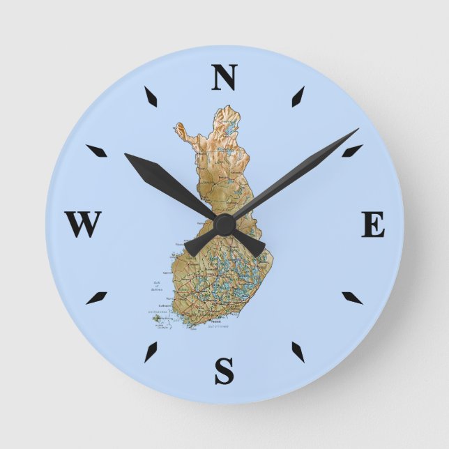 Finland Map Clock (Front)