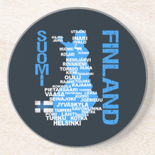FINLAND MAP coaster
