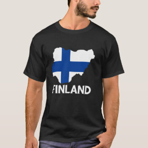 Finland Map Finnish Roots Finnish Pride Patriotic T-Shirt