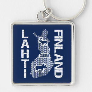 FINLAND MAP key chain - Lahti