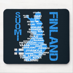 FINLAND MAP mousepad