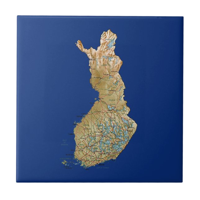 Finland Map Tile (Front)