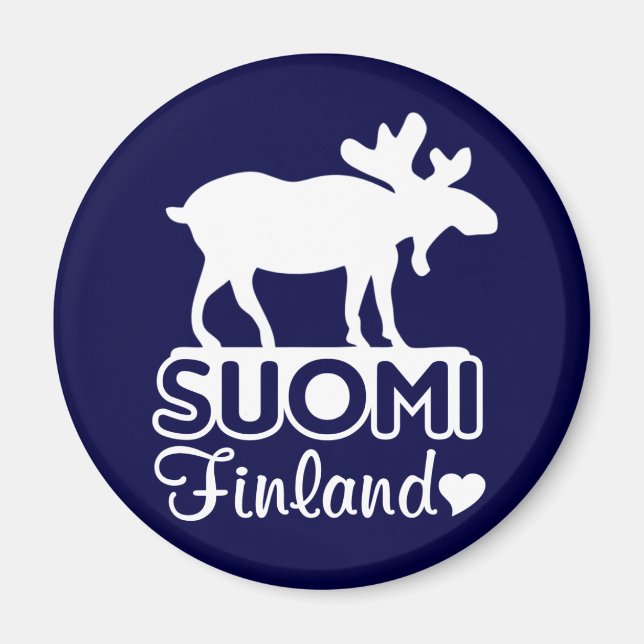 Finland Moose magnet (Front)