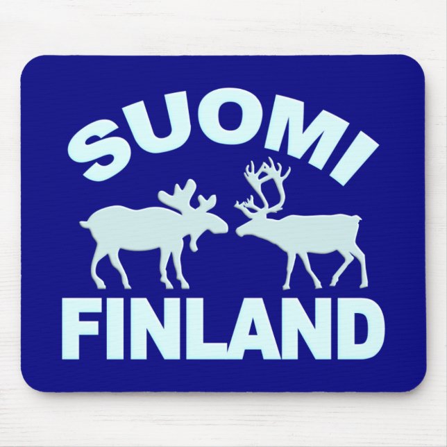 Finland Moose & Reindeer mousepad (Front)