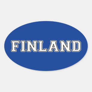 Finland Oval Sticker