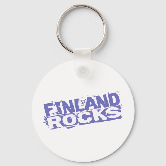 Finland Rocks Key Ring (Front)