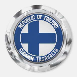 Finland Round Emblem Magnet