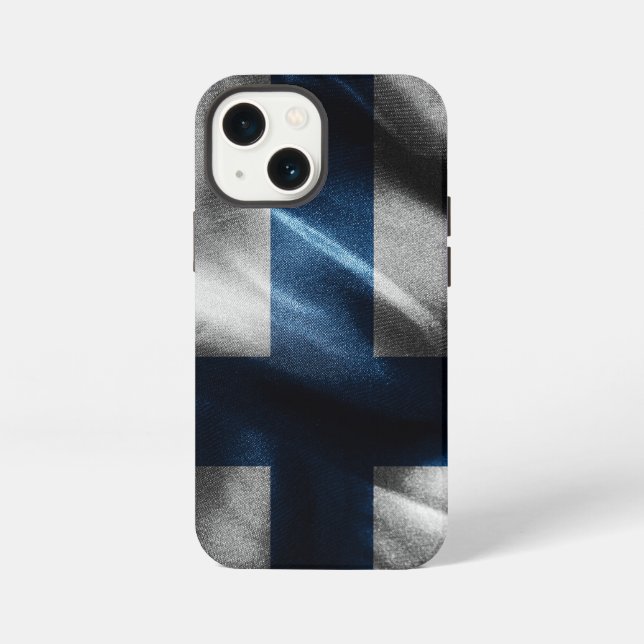 Finland silk flag iPhone case (Back)