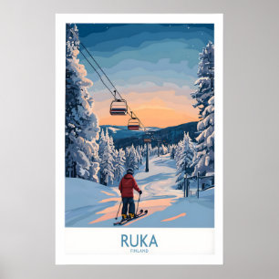 Finland Ski Resort Art 1 Poster