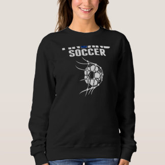 Finland Soccer Ball In Net  Finnish Football Suppo Sweatshirt