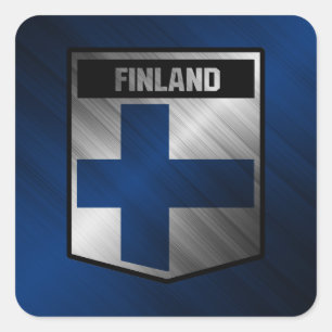 Finland Square Sticker