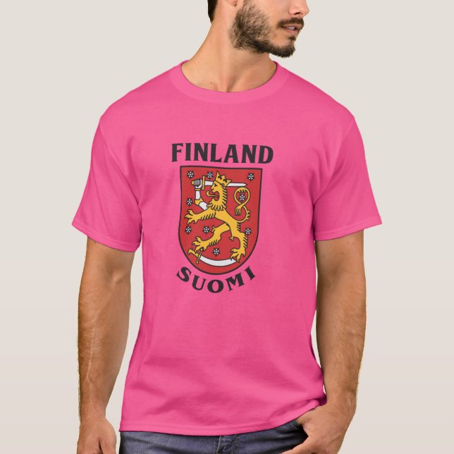 Finland Suomi Finnish Pride Print T-Shirt (Front)