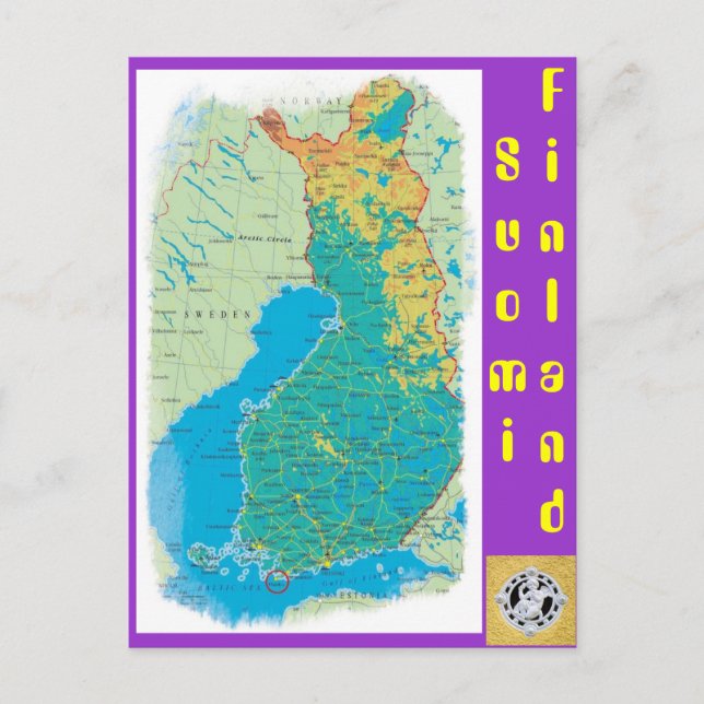 Finland, Suomi Postcard (Front)