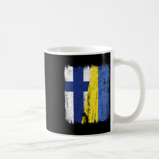 Finland Ukraine Half Flag Finnish Ukrainian Herita Coffee Mug