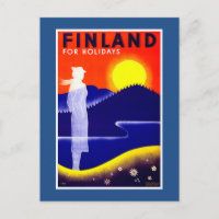 Finland Vintage Travel Poster