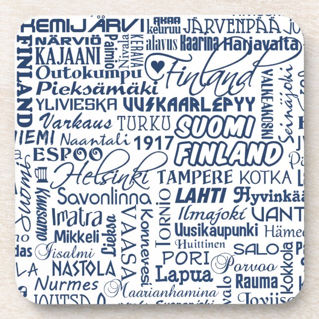 Finland's Towns coasters (Front)