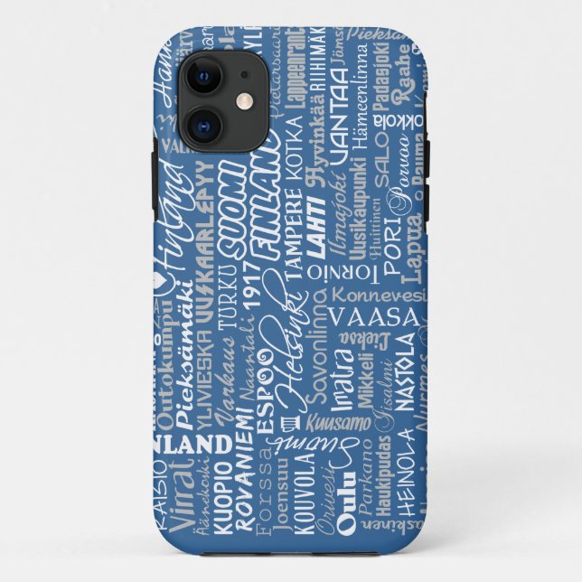 Finland's Towns iPhone case-mate Case (Back)