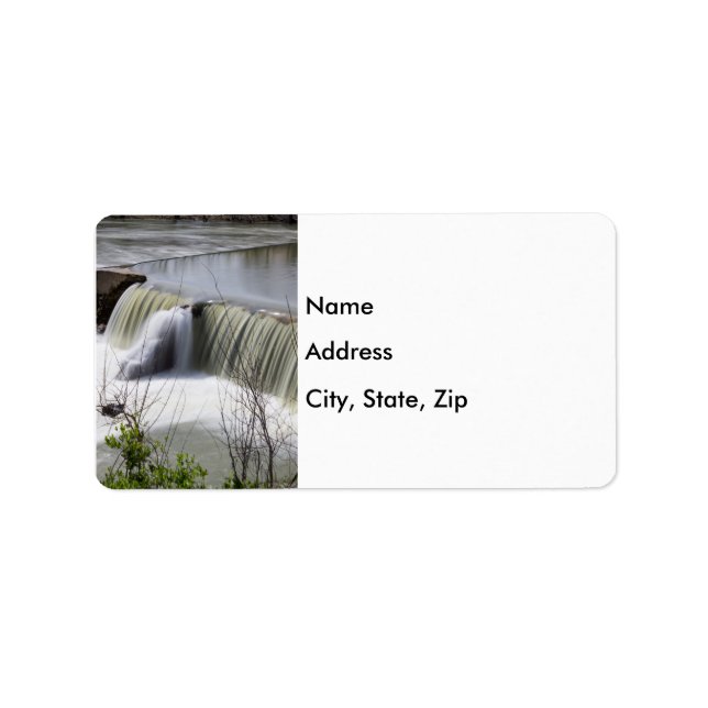 Finley Dam Waterfall Label (Front)
