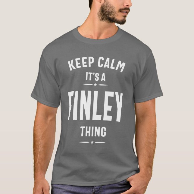 Finley Personalised Name Birthday Gift T-Shirt (Front)