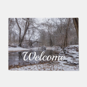 Finley Winter Snow Welcome Doormat