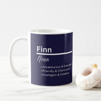Finn Boy Personalized Name Definition Coffee Mug