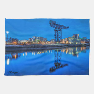 Finnieston Crane, Glasgow Kitchen tea towel